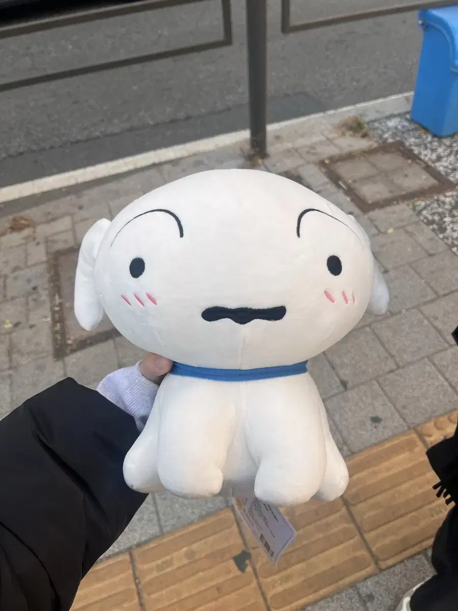 흰둥이 중형 인형