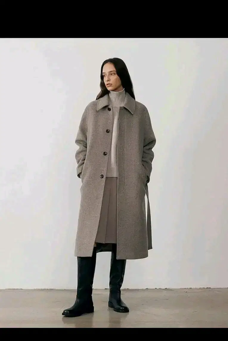 (새상품)던스트 코트판매합니다 .WOOL MAC COAT BELTED U