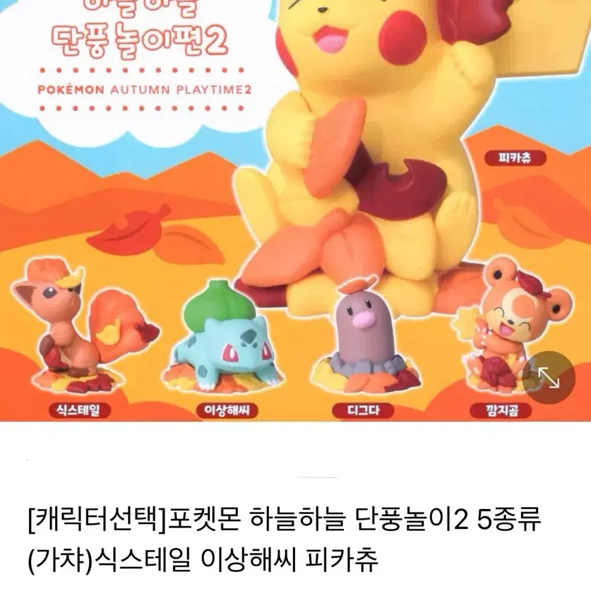 포켓몬스터 가챠 단풍놀이 깜지곰, 피카츄