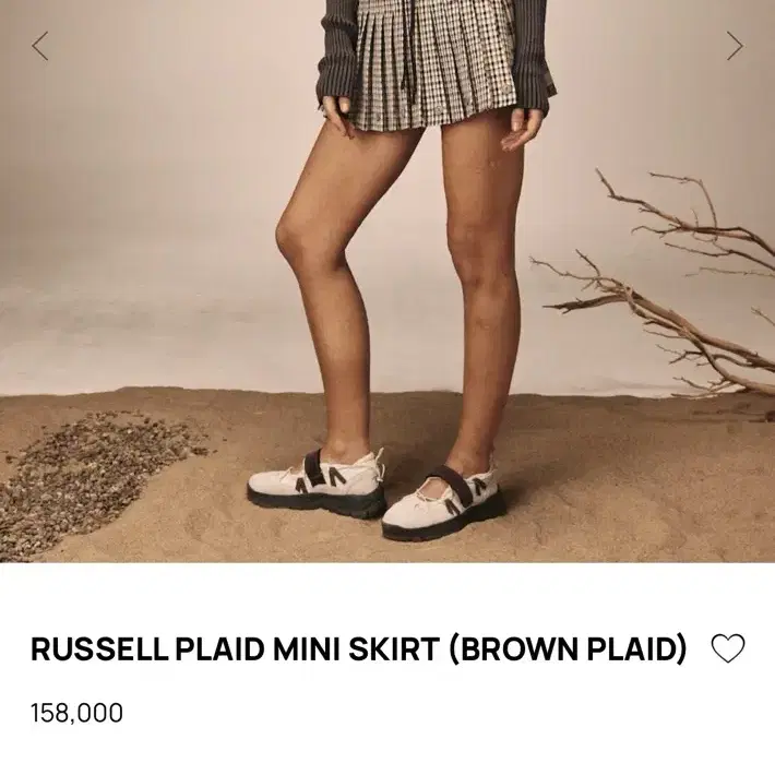 glowny 글로니 russell plaid mini skirt s사이즈