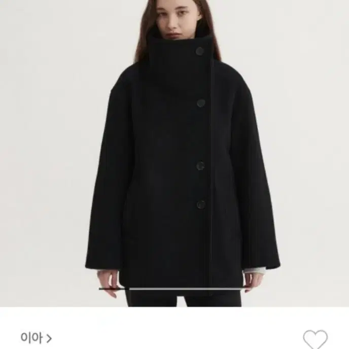 이아 eaah hayes half coat (black) s 하프 코트