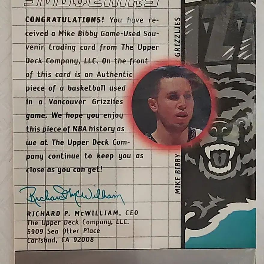 Pros & Prospects Mike Bibby 오토패치외 2장