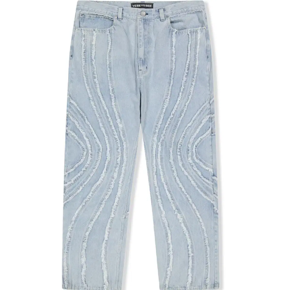 예스아이씨 데님팬츠 Spiral Cut-Off Denim Pants