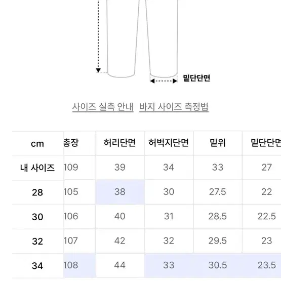 브랜디드 1883 모노크롬 블랙진 28