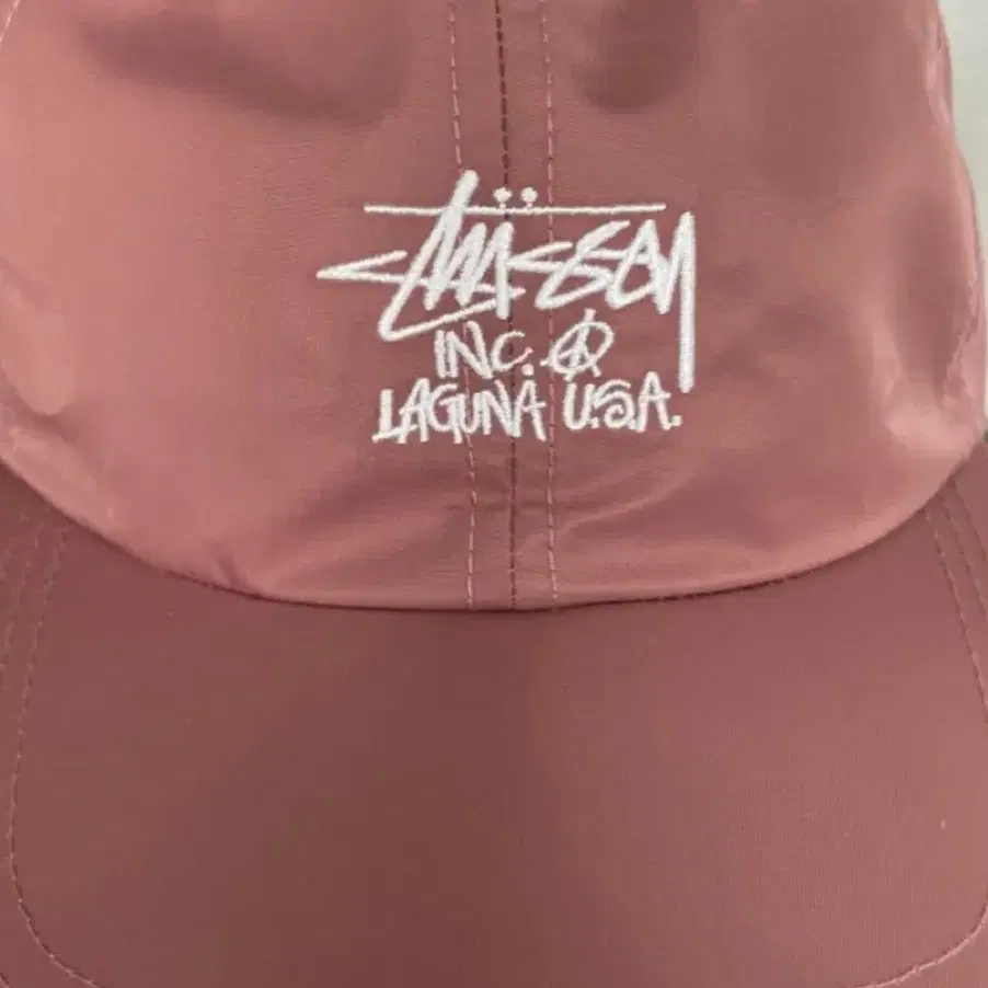 스투시 stussy 라구나 6패널 볼캡 나일론캡 모자 인디 핑크