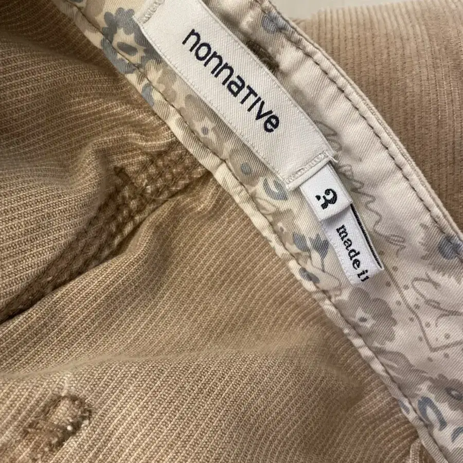 Nonnative 코듀로이 베이지 3size