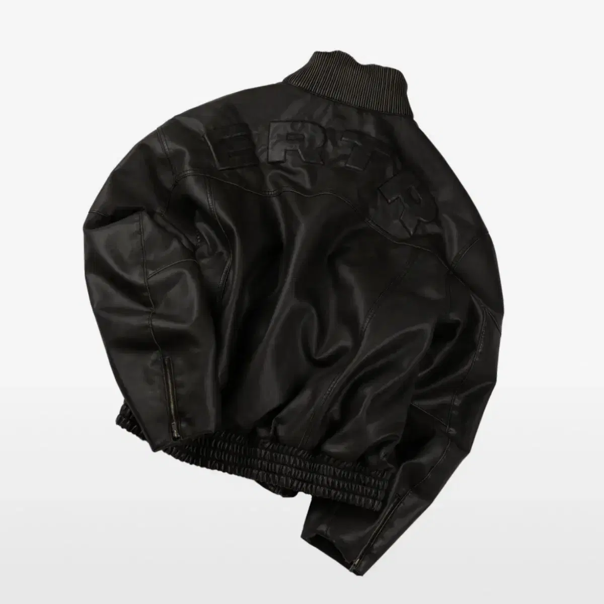 ertr빈티지레더자켓 Vintage Leather Biker Jacket