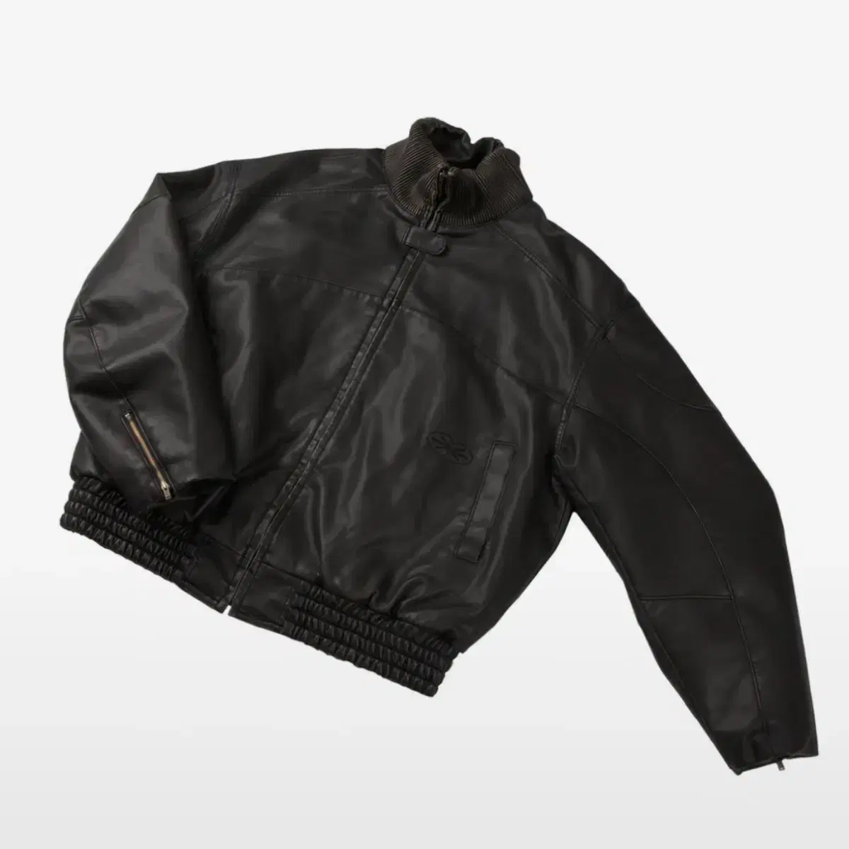 ertr빈티지레더자켓 Vintage Leather Biker Jacket