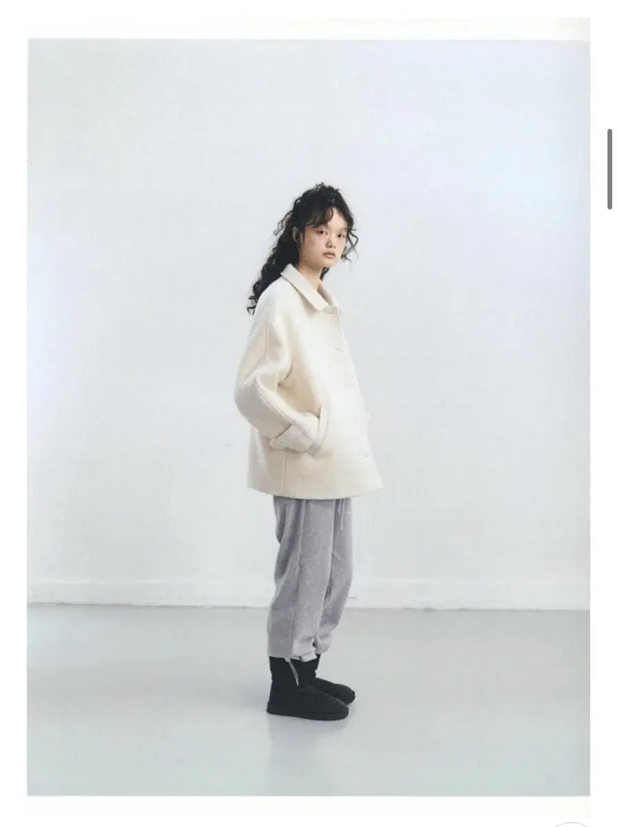 타낫  T/T Eto alpaca wool half coat