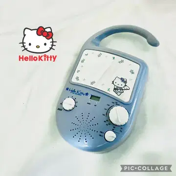 HELLO KITTY 방적 라디오 헤이세이 레트로 거울 디지털 시계 포함