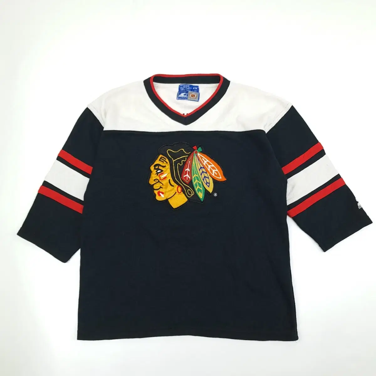 (CS412)M 스타터 NHL 시카고 블랙호크스 저지 스웨터knit