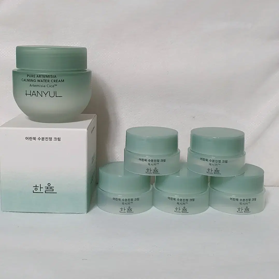 100ml)한율 어린쑥 수분진정크림 50ml+10ml 5개