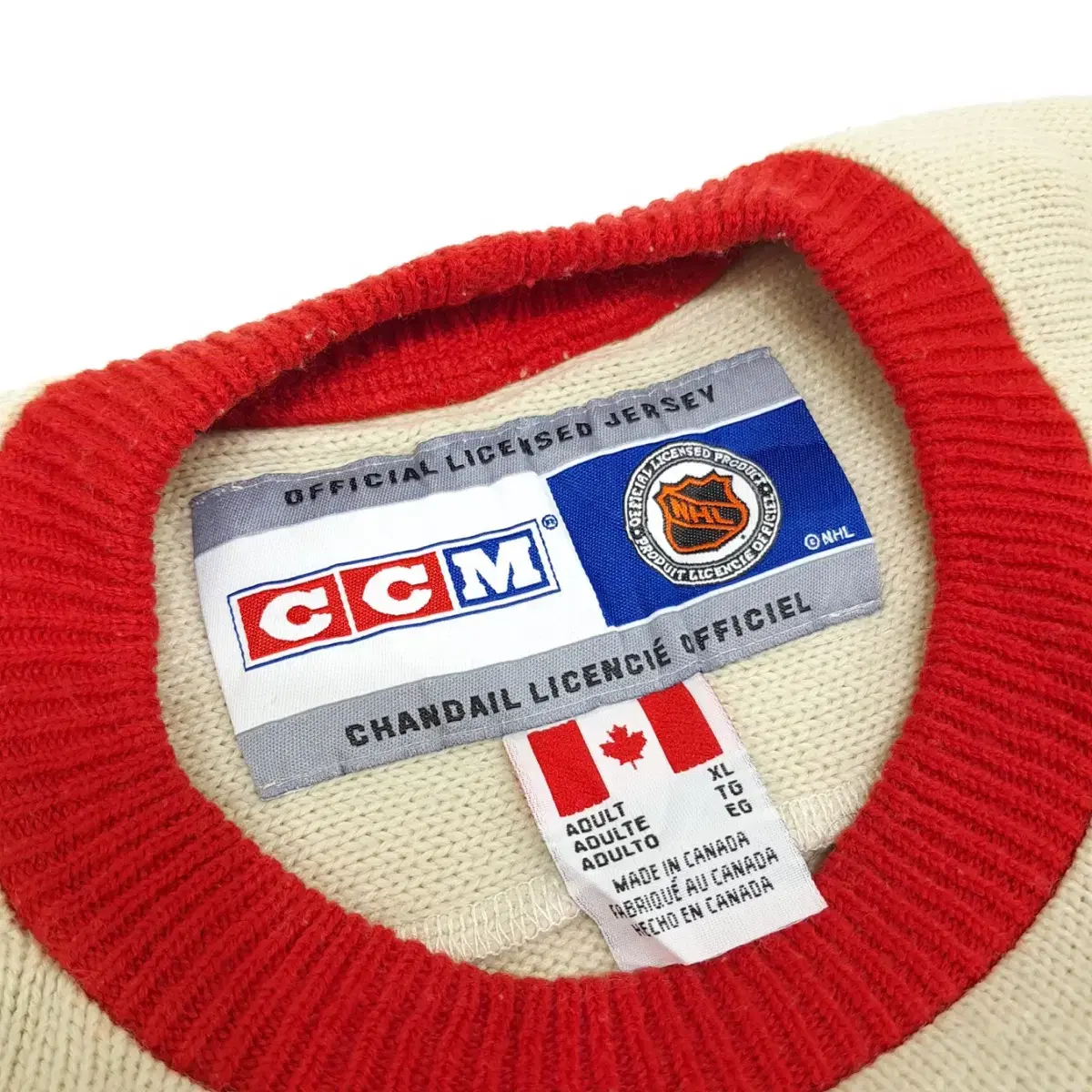 (CS413)XL NHL CCM헤리티지 에디션 디트로이트 레드윙스knit