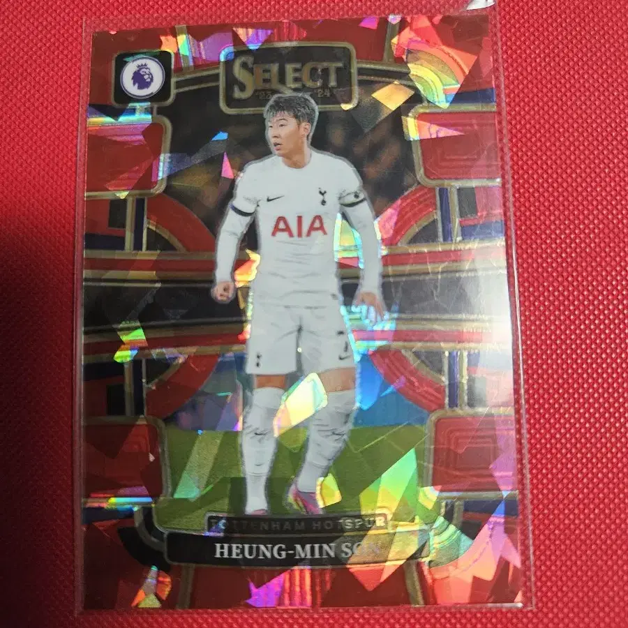 손흥민 2023 Panini Select 레드 아이스 프리즘 카드