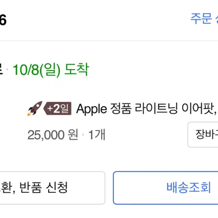 Apple 정품 라이트닝 이어팟