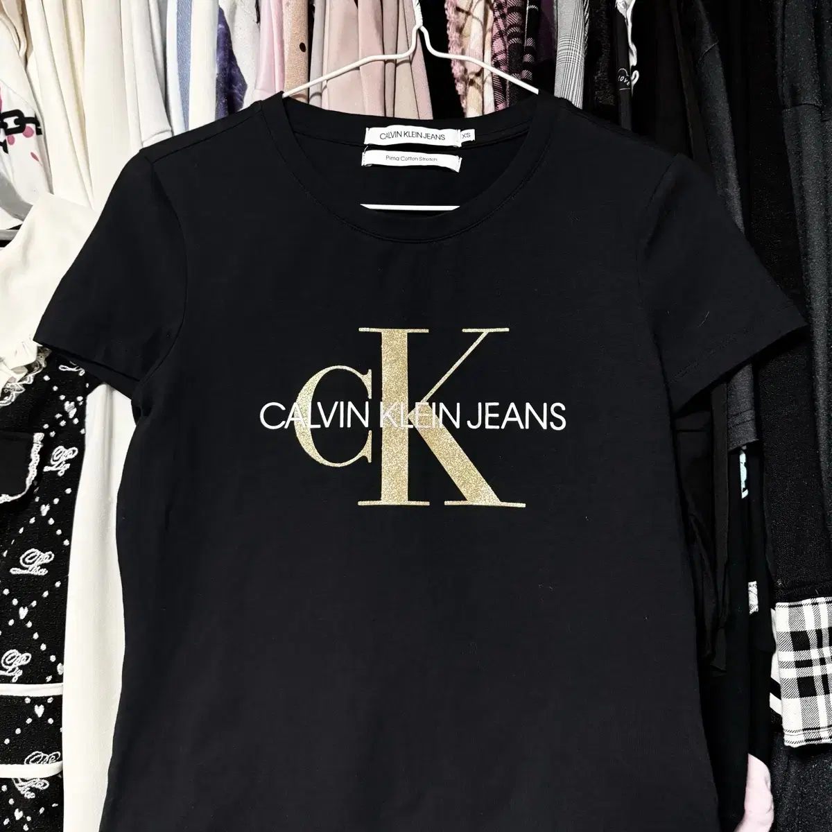 Calvin Klein Y2k Gyaru Captain Sporty Tee Women's Short Sleeve T-Shirt New XS