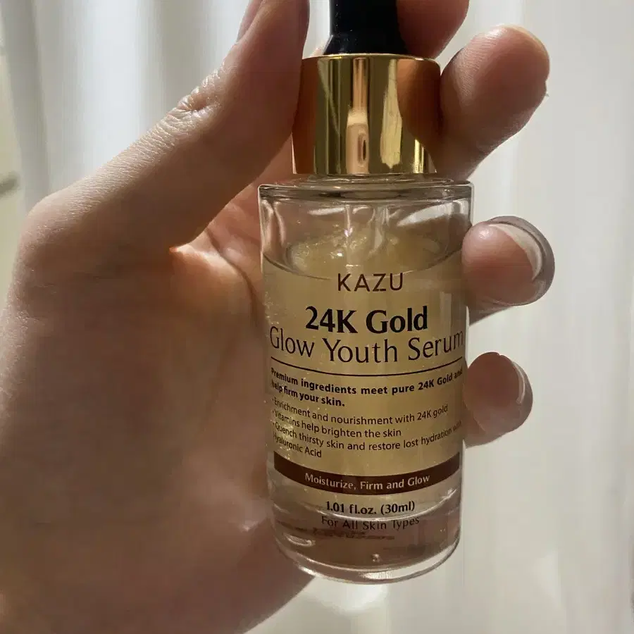 KAZU 24K 골드 글로우 유스 세럼 30ml