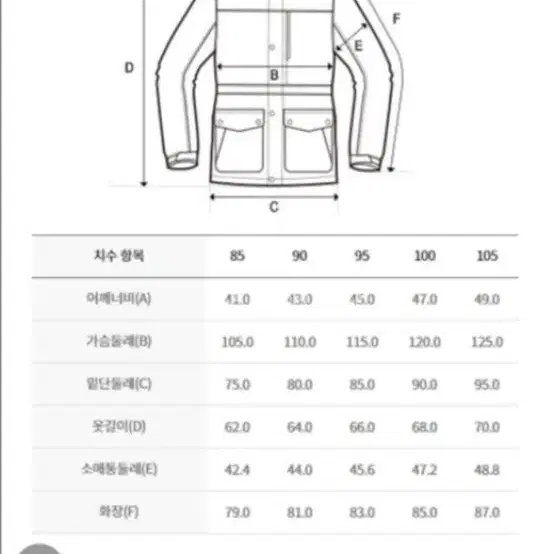 디스커버리 숏패딩 90