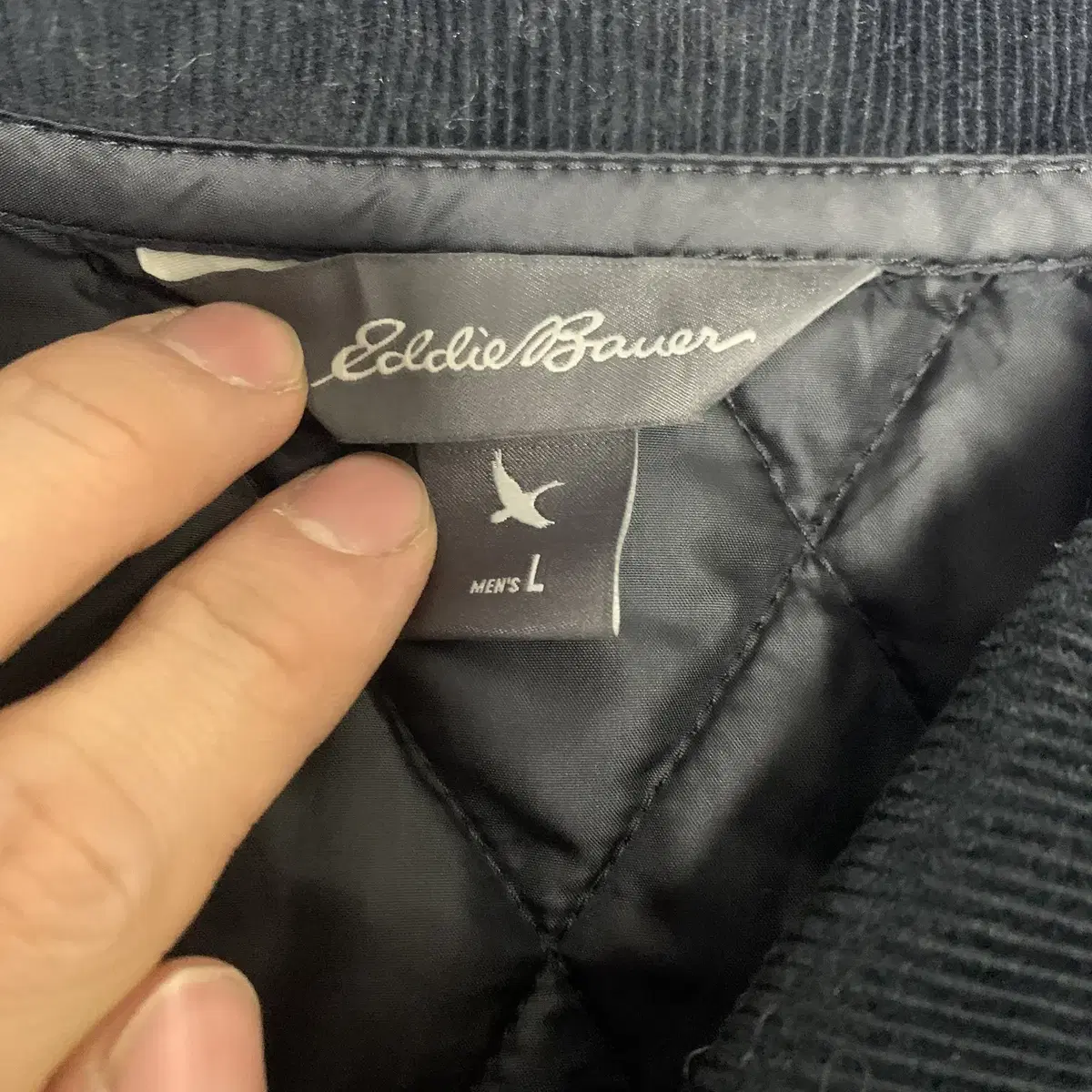 L) Eddie Bauer 에디바우어 퀼팅 자켓 바버맛