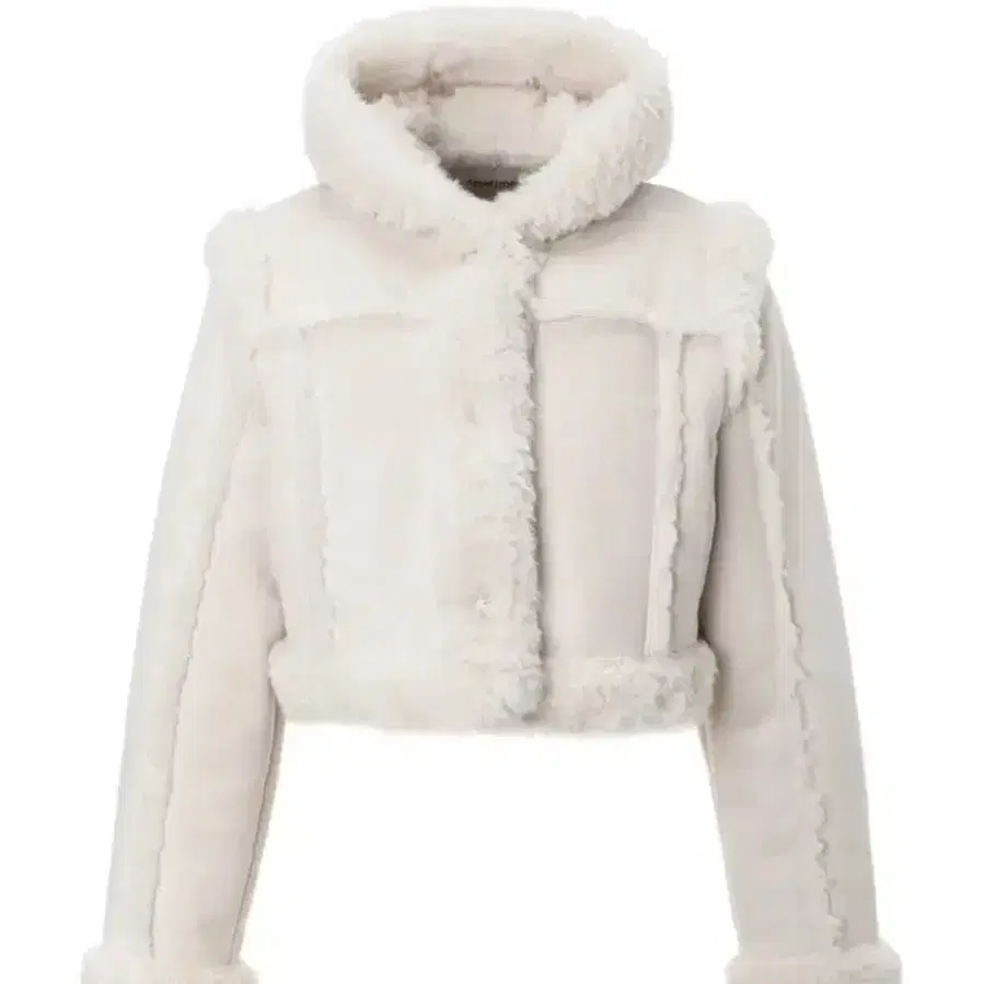 쓰리타임즈 무스탕 Baby hoodie fur coat