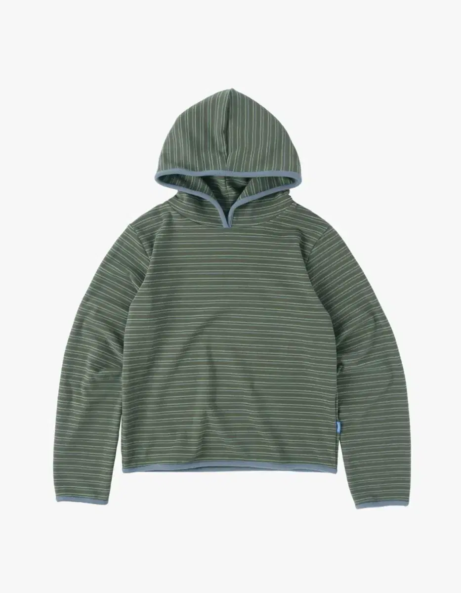 써넥트 Stripe Taped Hoodie - Moss