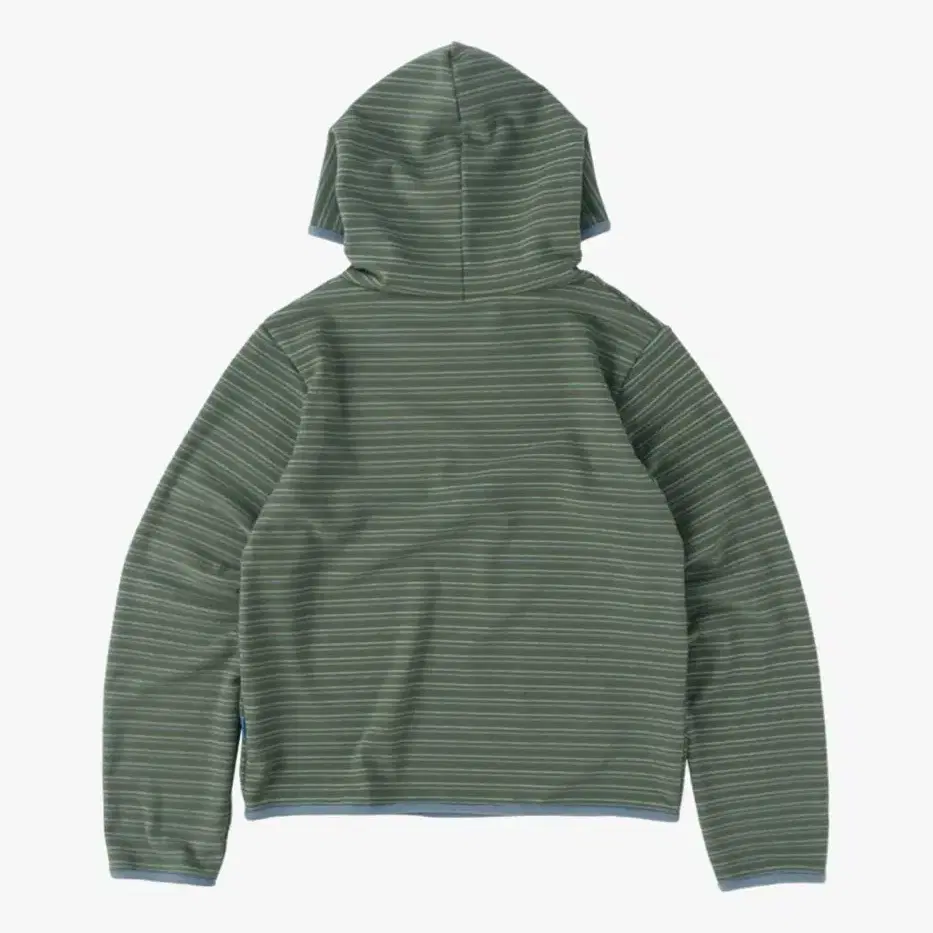 써넥트 Stripe Taped Hoodie - Moss