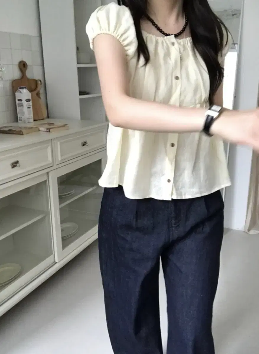 마리노이 마켓 mou blouse