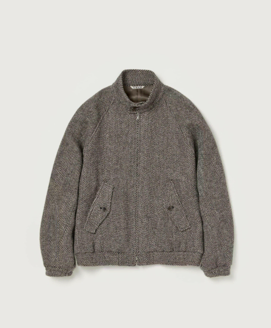 오라리 LAMA SHETLAND WOOL BLOUSON 블루종 24AW