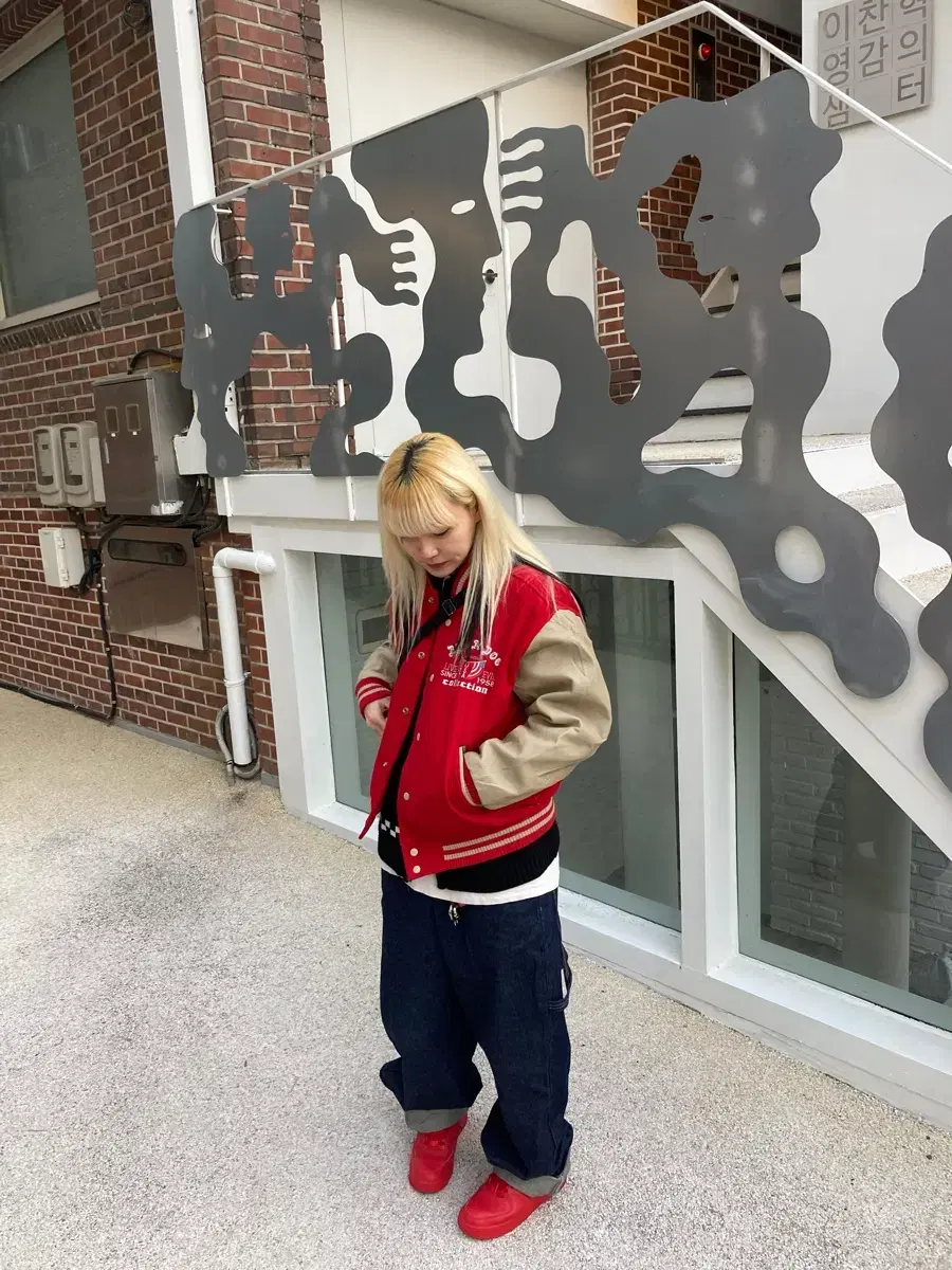 (빈티지) American club old varsity jacket