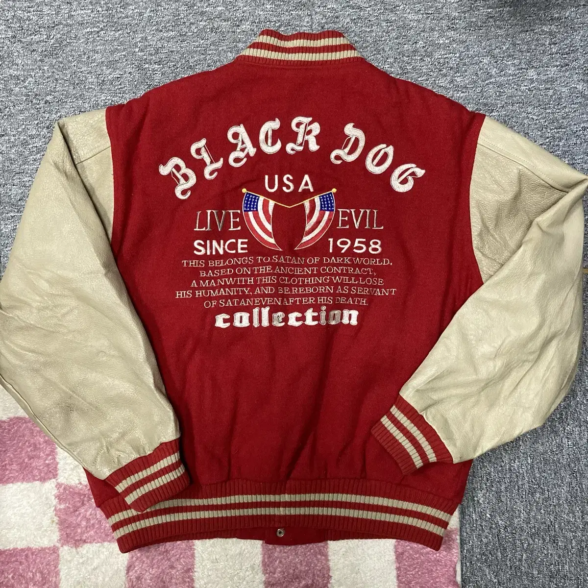 (빈티지) American club old varsity jacket