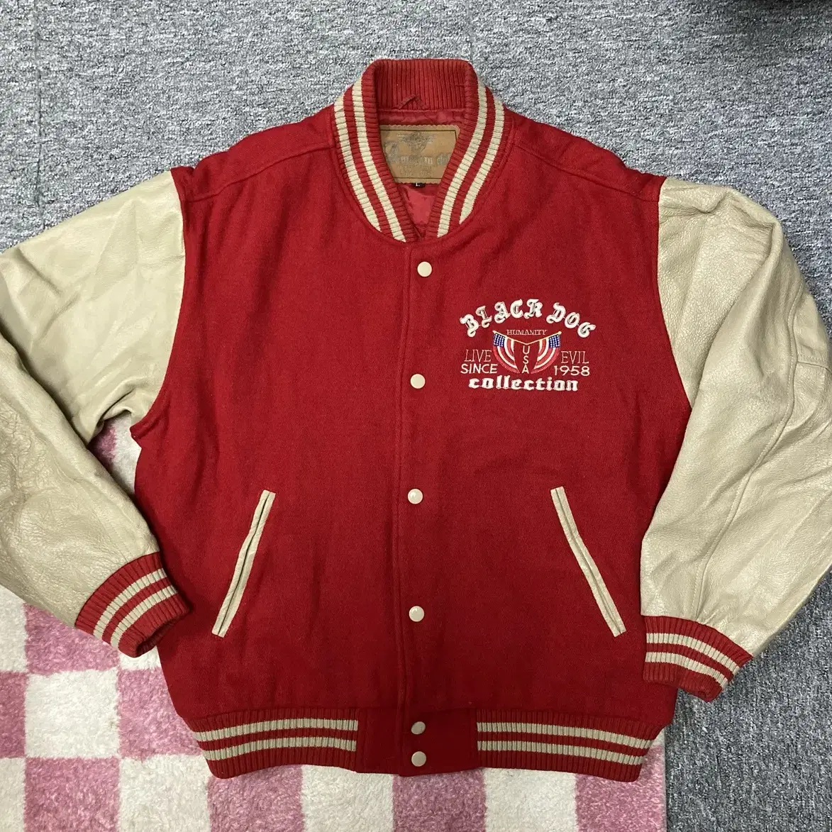 (빈티지) American club old varsity jacket