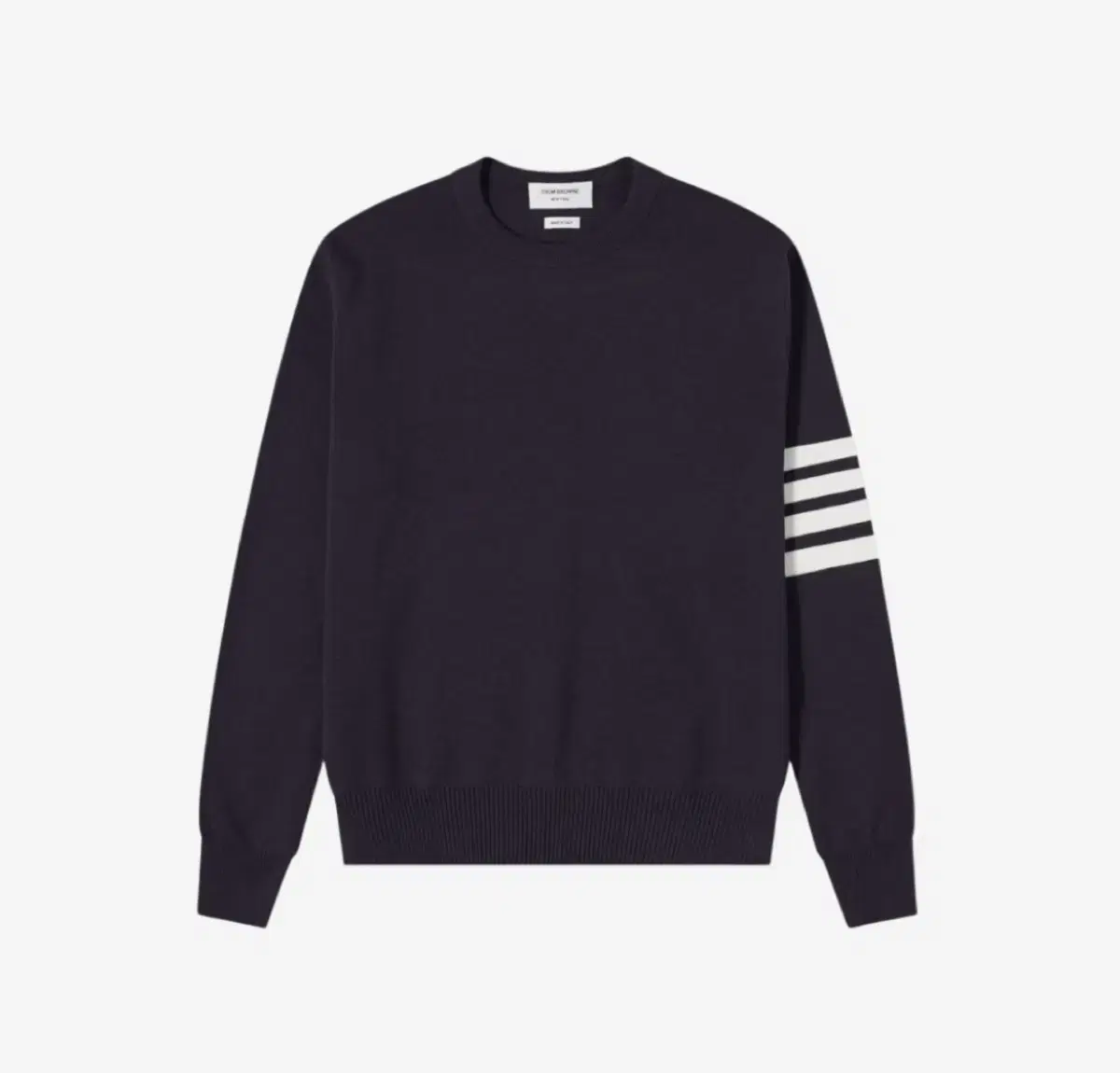 Thom Browne Crew Neck Pullover Knit Navy sells~.