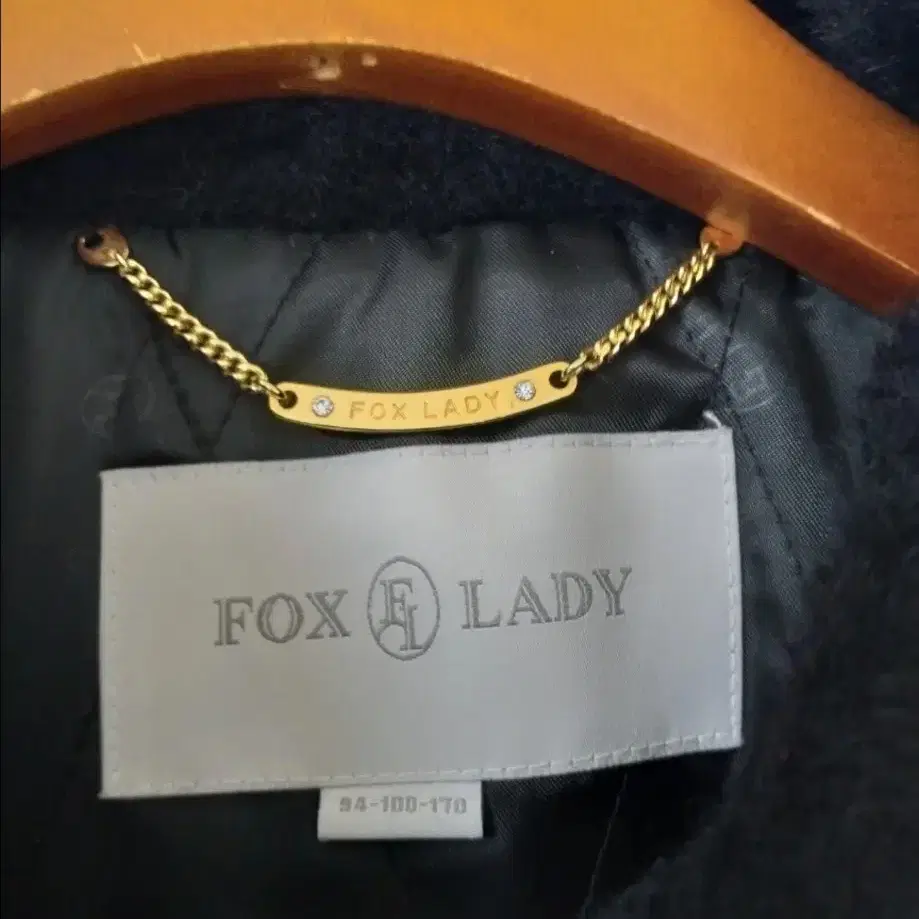 FOX LADY 베비알파카롱코트