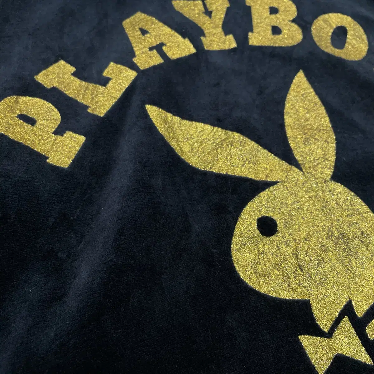 playboy 플레이보이 벨벳 후드집업 m