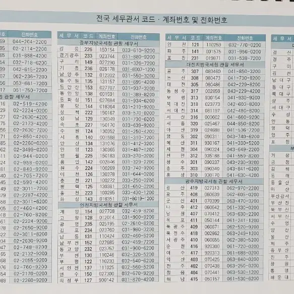 25년 세무 탁상달력