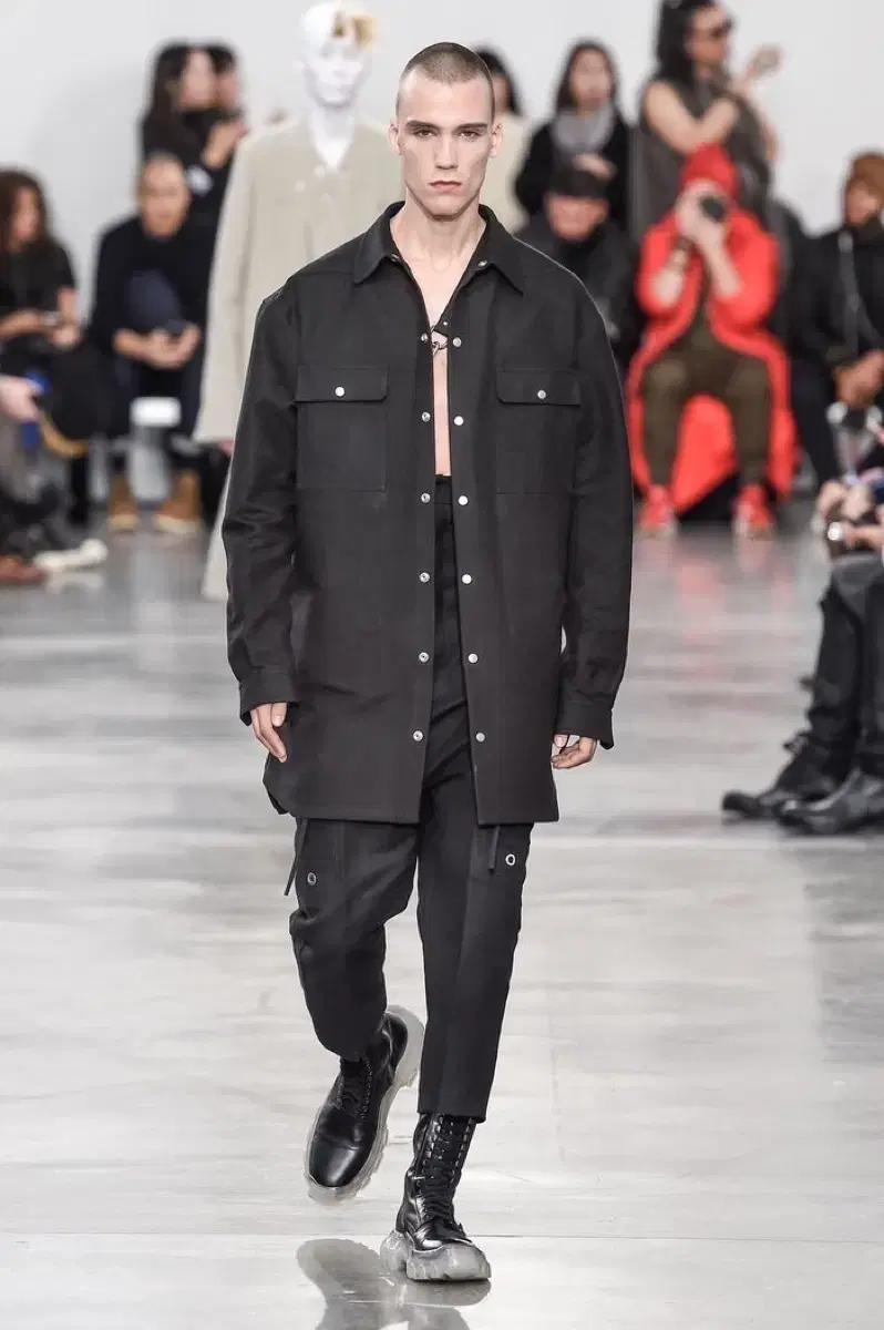 [48] 릭오웬스 18FW 시시포스 런웨이 셔츠 데님 자켓