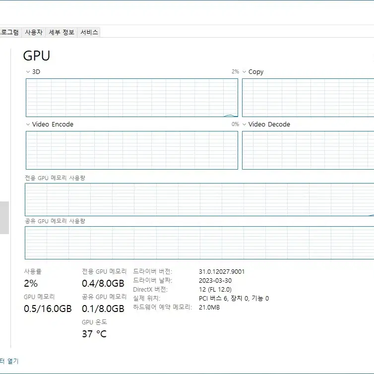 사파이어 니트로 라데온 RX580 8G