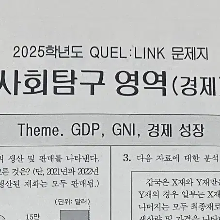 2025 수능 경제 QUEL:LINK