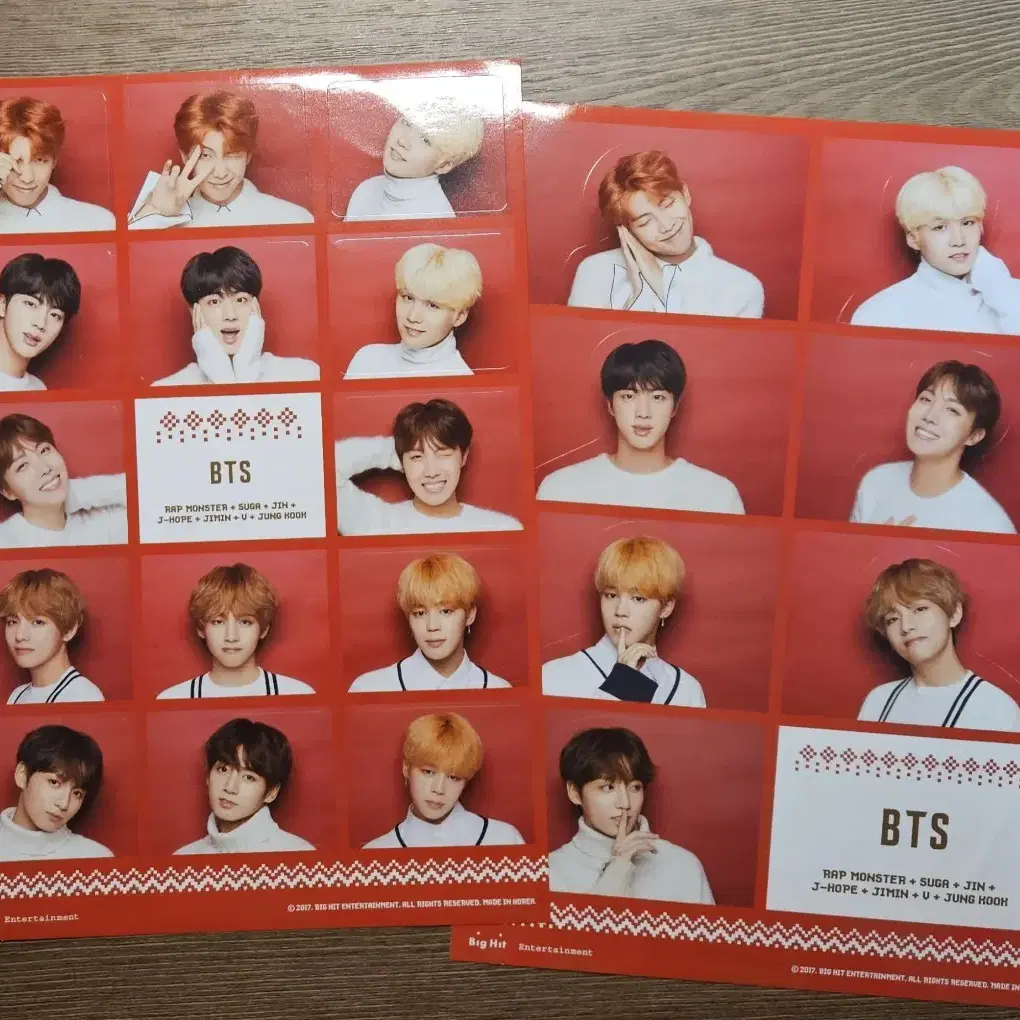 방탄소년단 BTS 109 XMAS 스티커 세트