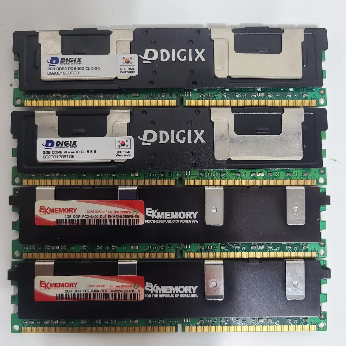 DDR2 PC2-6400 2GB 메모리 4개 팝니다