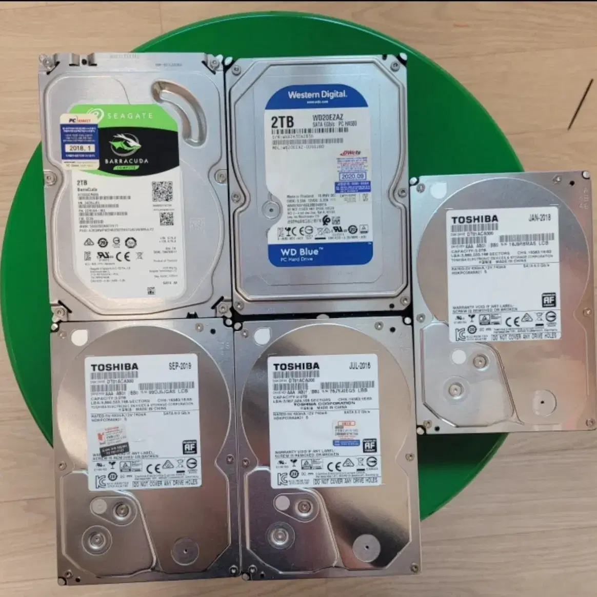 컴퓨터 하드디스크 중고 HDD 2TB, 3TB 판매