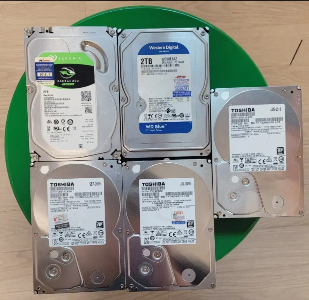 컴퓨터 하드디스크 중고 HDD 2TB, 3TB 판매