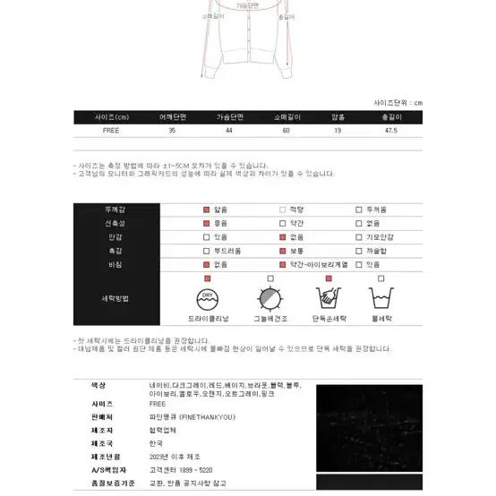 파인땡큐 라운드 니트가디건