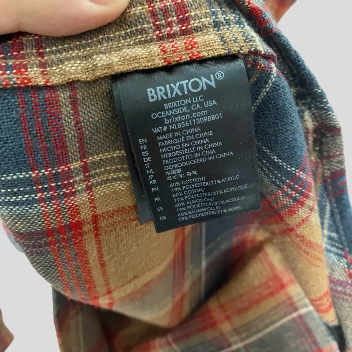 (XL)Brixton 브릭스톤 플란넬 체크셔츠