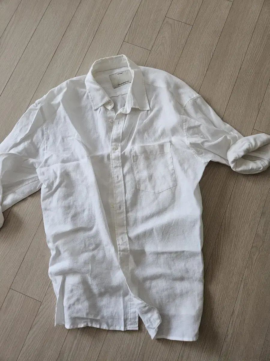 Pottery Linen Shirt White 1 size