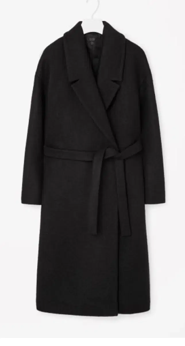 Kos Navy Wool Long Coat