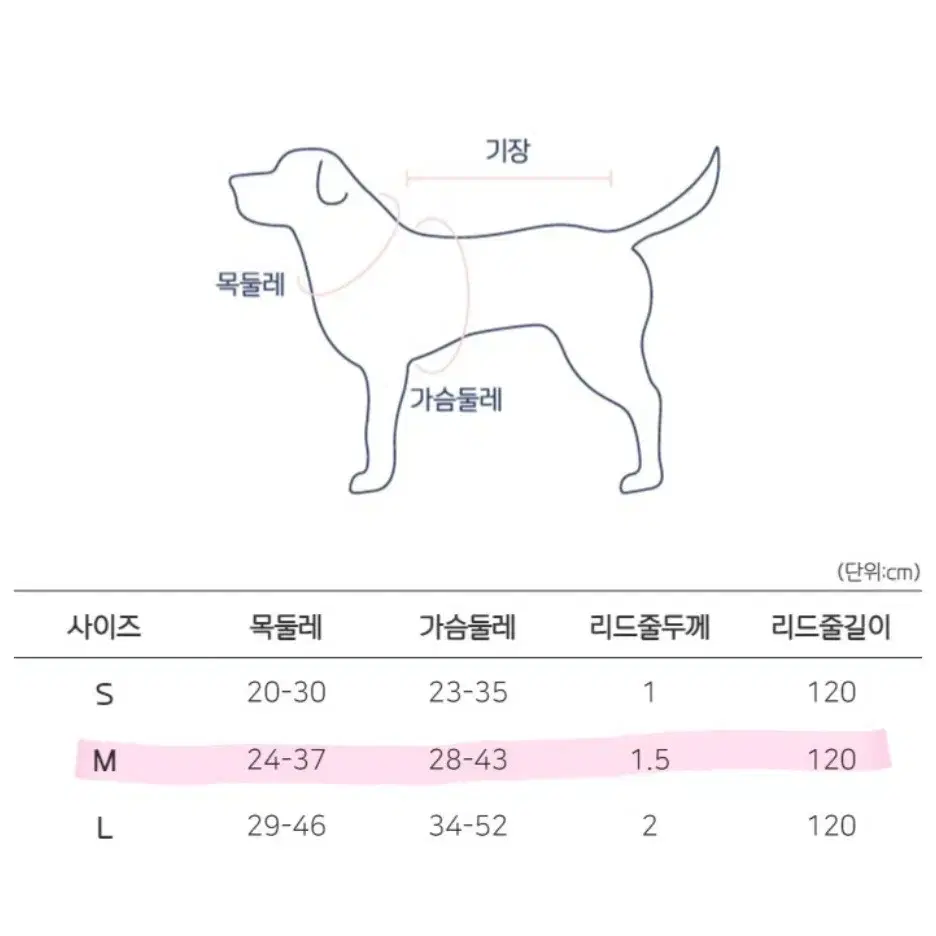 강아지하네스 리드줄세트 새상품