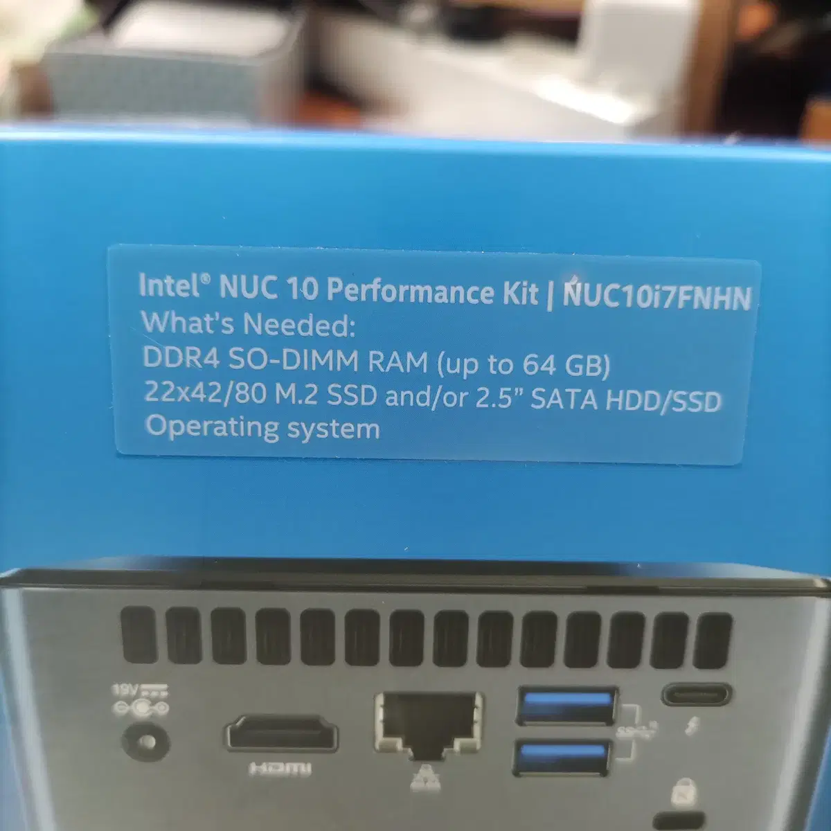 인텔 미니pc NUC10FNH i7 16G ram , 1 T SSD