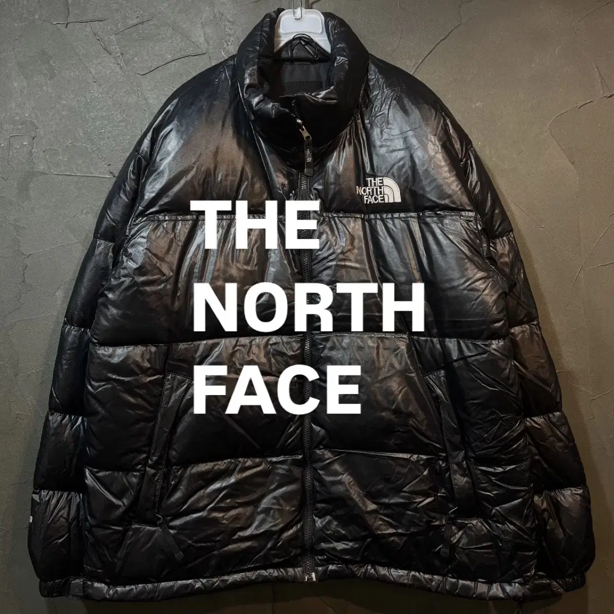 [XL] THE NORTH FACE 노스페이스 유광 블랙 눕시