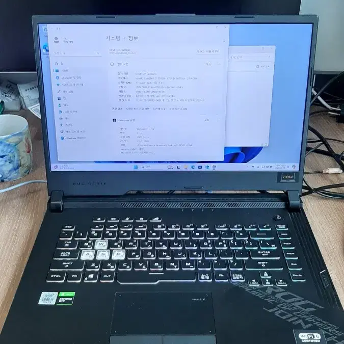 아수스 G512L i7-1075H GTX1660TI 게이밍노트북